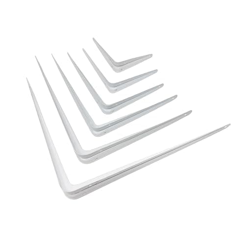 Image of Charles Watson White London Shelf Brackets 6 x 5" - 150 x 125mm Pack of 10