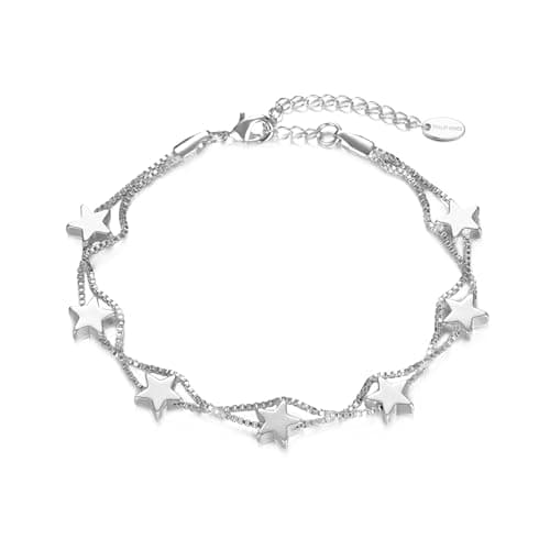 Image of Philip Jones Silver Plated Star Bracelet