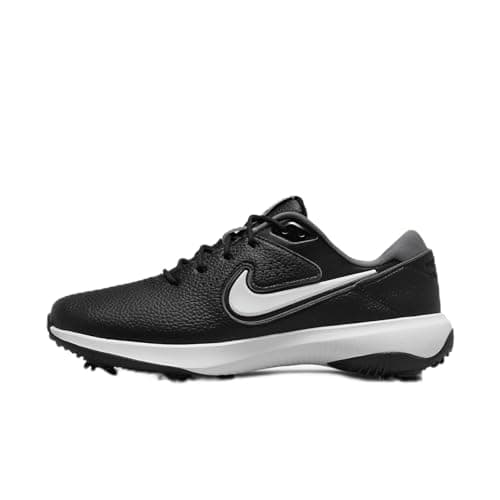 Image of Nike Victory Pro 3 Men's Golf Shoes (Wide) (DX9028-101, White/Pure Platinum/Black), Black/White-smoke Grey, 7.5 UK