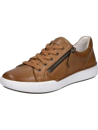 Image of Josef Seibel Women Low-Tops Claire 03, Ladies Trainers,Width G (Regular),Removable Insole,lace up Shoe,Leisure,Low Shoe,Brown (Camel),40 EU / 6.5 UK