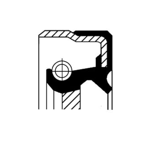 Image of Corteco 01033854B Shaft Seal, manual transmission