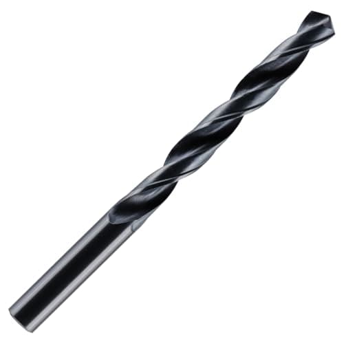 Image of 10.5mm HSS Jobber Drill Bit - Black Roll Forged HSS-R For Carbon + Alloy Steel, Plastics & Wood. DIN338 (10.5mm x 133mm)