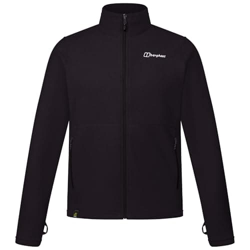 Image of Berghaus Men's Prism Polartec Interactive Fleece Jacket | Added Warmth | Smart Fit | Durable Design Fleece Full Zip, Black, M