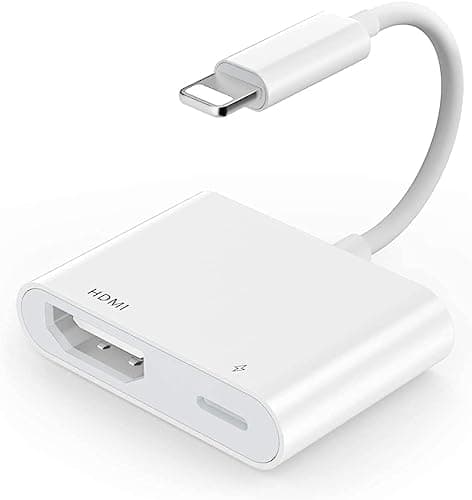Image of [Apple MFi Certified] Lightning to HDMI Adapter for iPhone, 1080P HD Digital AV Adapter Sync Screen Connector - Connect iPhone 14 13 12 11 XS XR X 8, iPad to TV, No Power Required