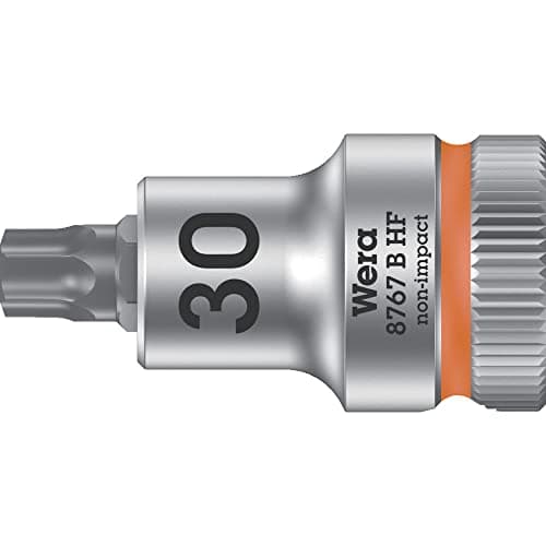 Image of Wera 05003066001 8767 B Holding Function Torx Zyklop Bit-Socket, Bright Orange, 3/8-Inch, TX 30 x 35 mm