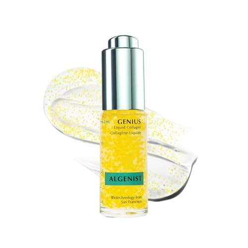 Image of Algenist GENIUS Liquid Collagen Mini - Vegan, Plant-Based Collagen Dropper with Vitamin E & Omega 3, 6 & 9 - Active Anti-Aging Formula - Non-Comedogenic & Hypoallergenic Skincare (6.2ml / 0.21oz)