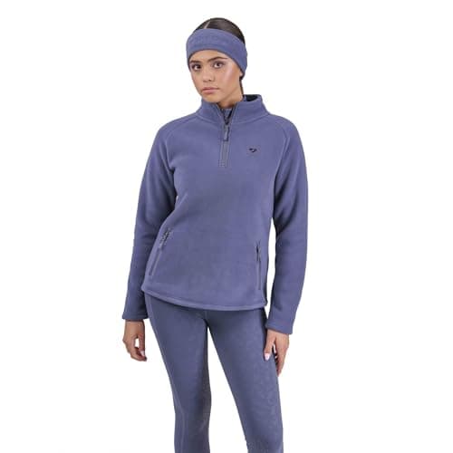 Image of Shires Aubrion Restore Womens Half Zip Fleece Jacket - Blue Large