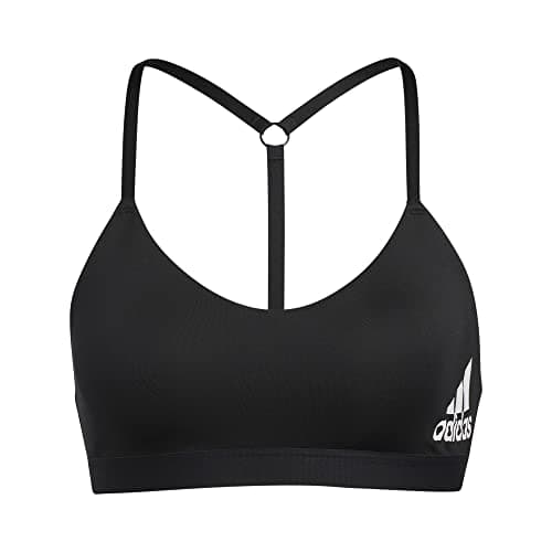 Image of adidas,Womens,All Me 3-Stripes Bra,Black/White,Large