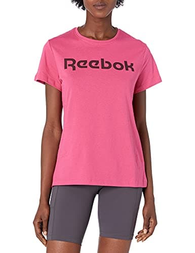 Image of Reebok Women's Logo Tee T-Shirt, Semi Pursuit Pink, Small