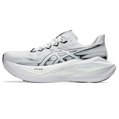 Image of ASICS Unisex Superblast 3 Running Shoes, white black, 9 Women/7.5 Men