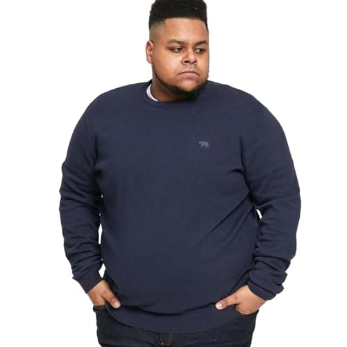 Image of D555 Mens Jovanni Big Tall Crew Neck Sweatshirt - Navy - 3XL