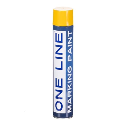 Image of STICK2 Line Marker Spray Paint | Professional Line Marking Paint for Concrete, Grass & Asphalt | Quick-Drying, Durable, High-Visibility Yellow 750ml (Pack of 1)