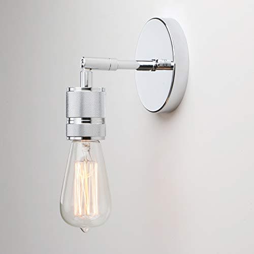 Image of Yosoan Lighting Vintage Up/Down Wall Light Industrial Antique Wall Lamp Fitting Fixtures,Wall Sconce Edison Lamp for Kitchen, Hall, Dining Room, Bedroom,Bar, Restaurants, Coffee Shop (Chrome)