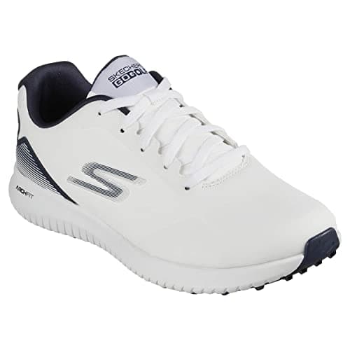 Image of Skechers Mens Go Golf Max 2 Golf Shoes - White/Navy - UK 9