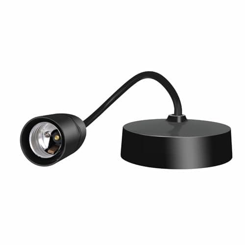 Image of Caldarax Ceiling Pendant Light Fitting, E27 Lamp Holder, 6”(150mm), Black Plastic Light Bulb Holder, Ceiling Rose for Kitchen Island Living Room Bedroom Dinning Room Lightings