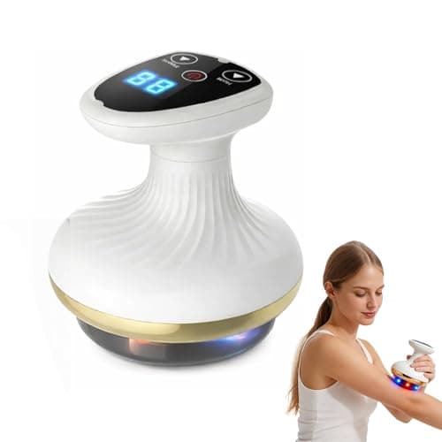Image of 4-in-1 Electric Gua Sha Massager with Heat & Vacuum Suction - 9 Levels Cellulite Massager for Lymphatic Drainage, Body Scraping Tool for Muscle Relief & Skin Tightening 