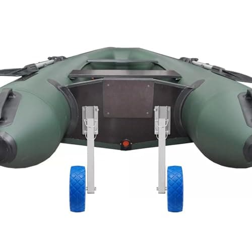 Image of MEHOOSPVN Inflatable Boat Launching Boat Launching Wheels, Dinghy Wheels, Dolly Launching Wheels, launching Wheels for Inflatable Boat Dinghy Yacht Tender raft Marine, Launching Wheel, Max Load 150kg