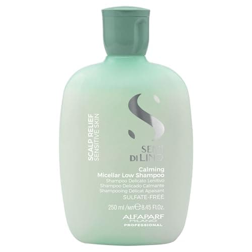 Image of Alfaparf Milano Semi di Lino Scalp Relief Calming Micellar Low Shampoo, 250 ml
