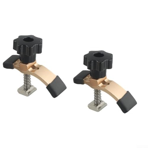 Image of 2pcs Hold Down Clamps for 3018 CNC Router, T Slot Workholding Clips in Aluminium Alloy, Pressure Plates for Woodworking and Metalworking Fixture Accessories, Engraving