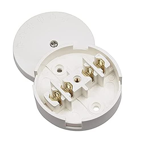 Image of Merriway BH02794 Junction Box 5 Amp with 4 Terminal - White