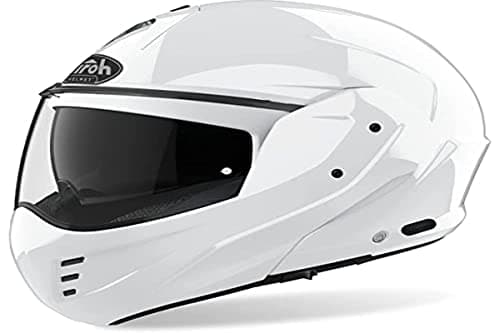 Image of Airoh Motorcycle Helmet Mathisse Color White Gloss L