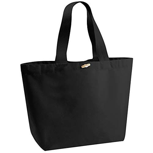 Image of Westford Mill W855 EarthAware Organic Marina Tote XL - Black -