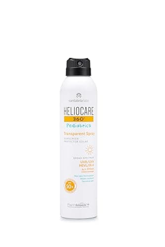Image of Heliocare 360º Pediatrics Transparent Spray SPF 50+ Solar Spray for Children, Easy Application and Absorption, Effective on Wet Skin, Hypoallergenic, White - 200 ml