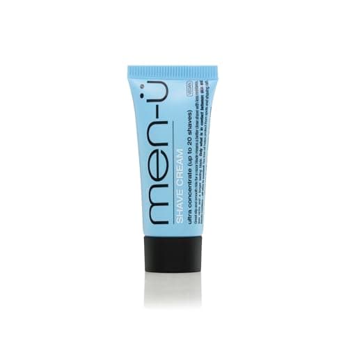 Image of men-ü tube Ultra-Concentrate Formula High Performance Vegan Shaving cream for Men 15ml tube great for travel and trial upto 20 shaves