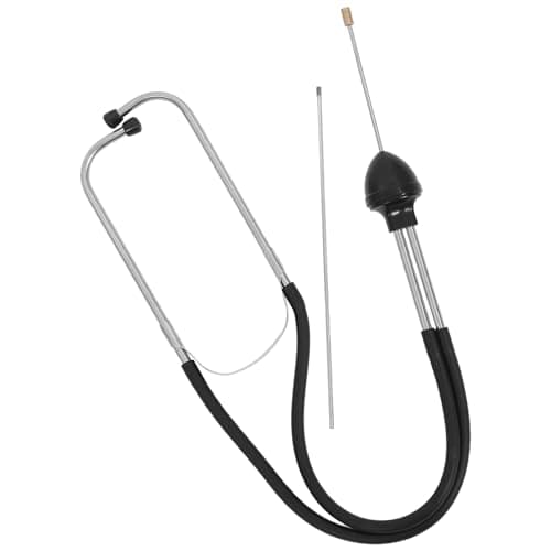 Image of FESTFENDS Mechanic Stethoscope to Identify Engine Problems for Automotive Repairs Automotive Tool Lightweight Stainless Steel and Rubber Hearing Tool for Trucks and Vehicles