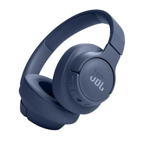 Image of JBL Tune 720 BT Wireless Over-Ear Headphones with JBL Pure Bass Sound, Bluetooth 5.3, Hands-Free Calls, Audio Cable and 76-Hour Battery Life, Blue