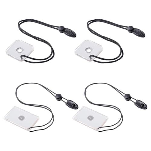 Image of GOMAKERER 4 Pcs 2 Sizes Survival Reflective Mirrors, Acrylic Signal Mirrors with Whistle Portable Rescue Flash Mirror Outdoor Technologies Signal Mirror for Backpacking Rock Climbing