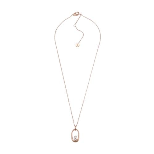 Image of Skagen Women's Stainless Steel or Semi precious with lobster clasp closure Pearl Pendant necklace