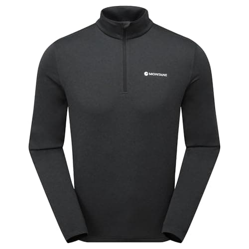 Image of Montane Men's Dart Zip Neck T-Shirt Black