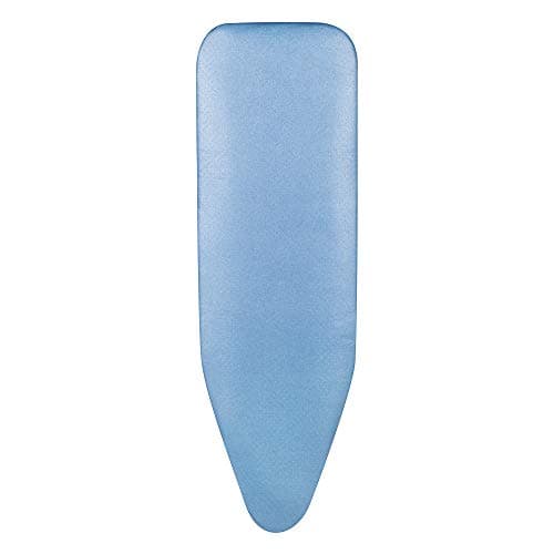Image of Minky Deluxe Reflector Ironing Board Cover, Ironing Board Covers 122 x 38 cm, Drawstring & Extra Thick Felt Pad, 100% Cotton, Washing Machine Safe, Blue, Made in the UK
