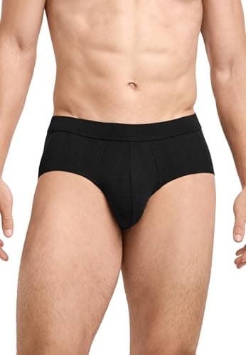 Image of Jockey Men's Hypersoft 360 Brief - 3 Pack, Black, M