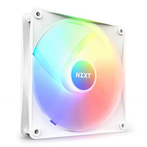 Image of NZXT F140 RGB Core - 140mm Hub-Mounted RGB Fan - 8 Individually-Addressable LEDs - Semi-Translucent Blades - High Static Pressure & Airflow - Quiet Operation - PWM Control - CAM Software - White