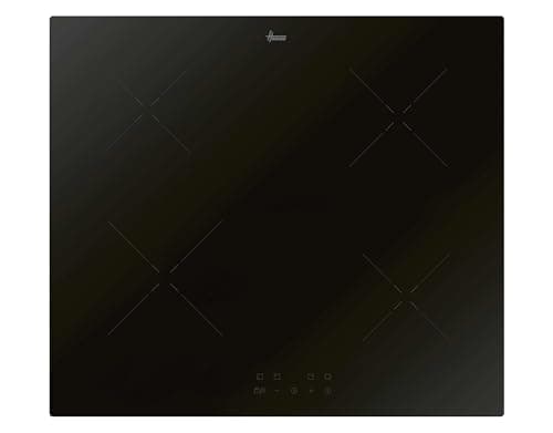 Image of Hoover HI642BCB 60 cm Induction Hob, 4 zones, boost function, 9 power levels, timer control, front touch control, power management, Black glass, 6 x 59 x 52cm