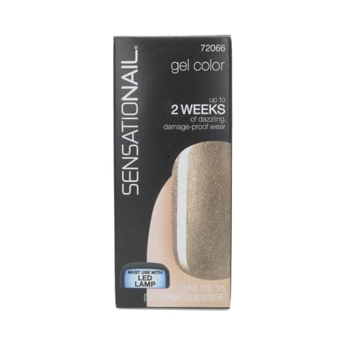 Image of Sensationail Gel Nail Polish, Gold Rush, 7.39ml, Gold/Metallic/Platinum, At-Home Gel Polish