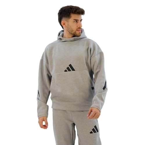 Image of adidas Mens Z.N.E. Hoodie Grey Heather S