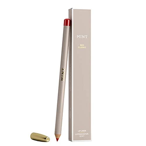 Image of MINT Lip Liner & Lip Liner in Red Classic - Velvety Soft Contour Pencil Consistence Thanks to Organic Coconut Oil - Flawless Kiss Mouth - Can be Applied - by Dr. Mintcheva
