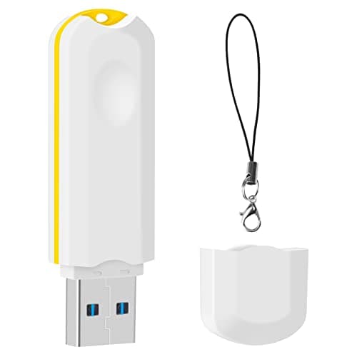Image of BorlterClamp 128GB USB 3.0 Flash Drive Portable Memory Stick Stylish USB3.0 Stick Thumb Drive USB Storage Pen Drive, White