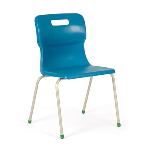 Image of Office Needs Direct Titan School Classroom Stacking Chair 4 Leg 460h Age 13-Adult Blue. MIN ORDER 6 CHAIRS