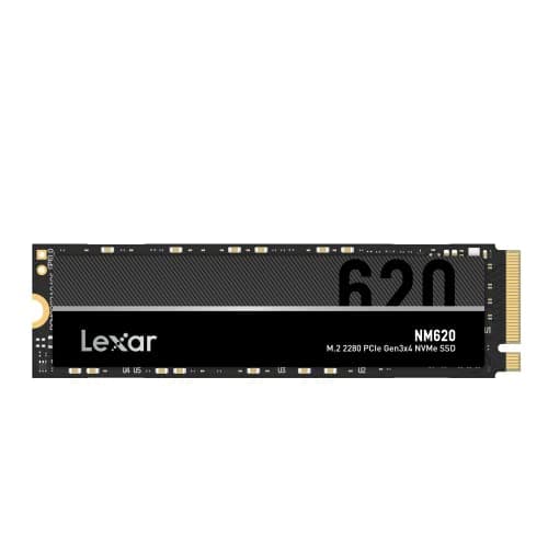 Image of Lexar NM620 256GB SSD, M.2 2280 PCIe Gen3x4 NVMe 1.4 Internal SSD, Up to 3500MB/s Read, 1300MB/s Write, 3D NAND Flash Internal Solid State Drive for PC Enthusiasts and Gamers (LNM620X256G-RNNNG)