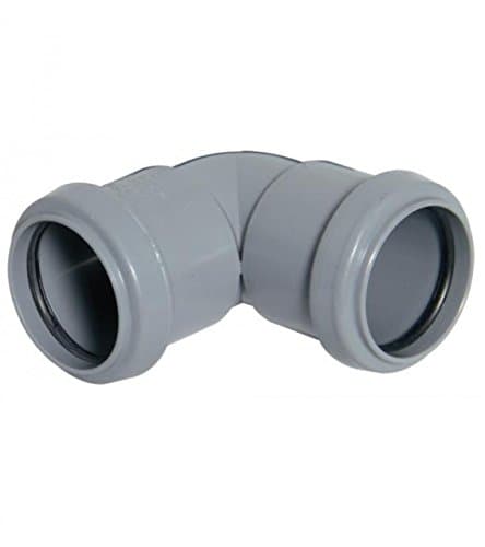 Image of FLOPLAST 40mm Grey Pushfit Waste Pipe Knuckle - Bag of 2