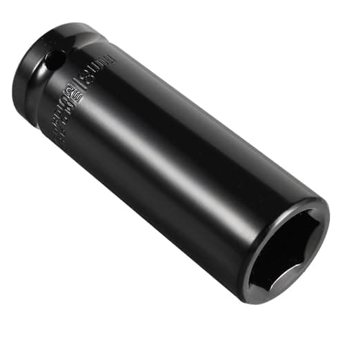 Image of Juttzzei 1/2 Inch Drive 18mm Deep Impact Socket - Heat-Treated CR-V Steel, 78mm Length, 6-Point Metric Sizes for Car & Home Repair