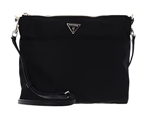 Image of GUESS Women's ECO Gemma Crossbody Swing Pack, Black, 27x23x1