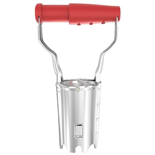Image of FLORA GUARD Bulb Planter with Depth Mark - Ideal Bulb Transplanter for Planting (Red)