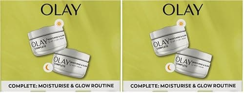 Image of Olay Complete Moisturise & Glow Giftset: Day Face Cream SPF15 Normal/Dry 50ml + Night Cream 50ml (Pack of 2)