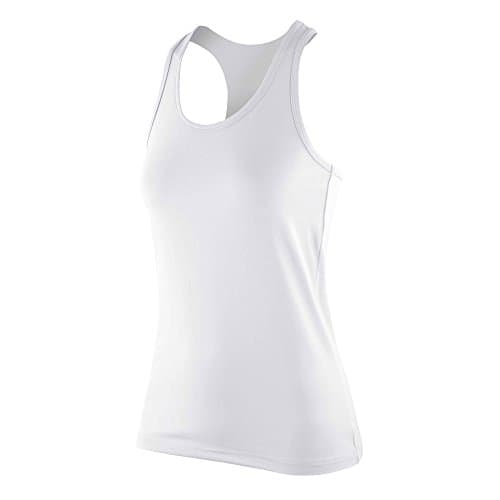 Image of Spiro Womens/Ladies Impact Softex Sleeveless Fitness Vest Top (XXS) (White)