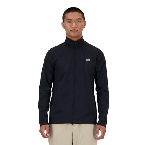 Image of New Balance Men's Tech Knit Full Zip Jacket, Black, L